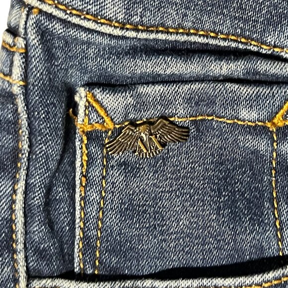 Armani Exchange Womens Skinny Fit Denim Jeans Size 26 XXS Dark Wash Stretch - Picture 6 of 7